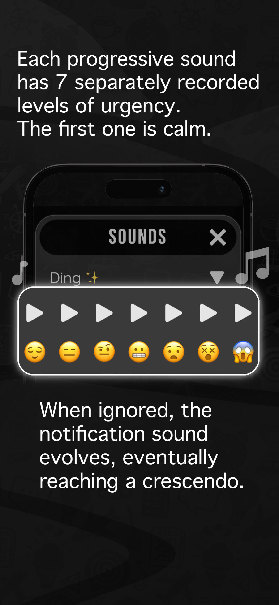 Progressive Sounds - escalating notification sounds